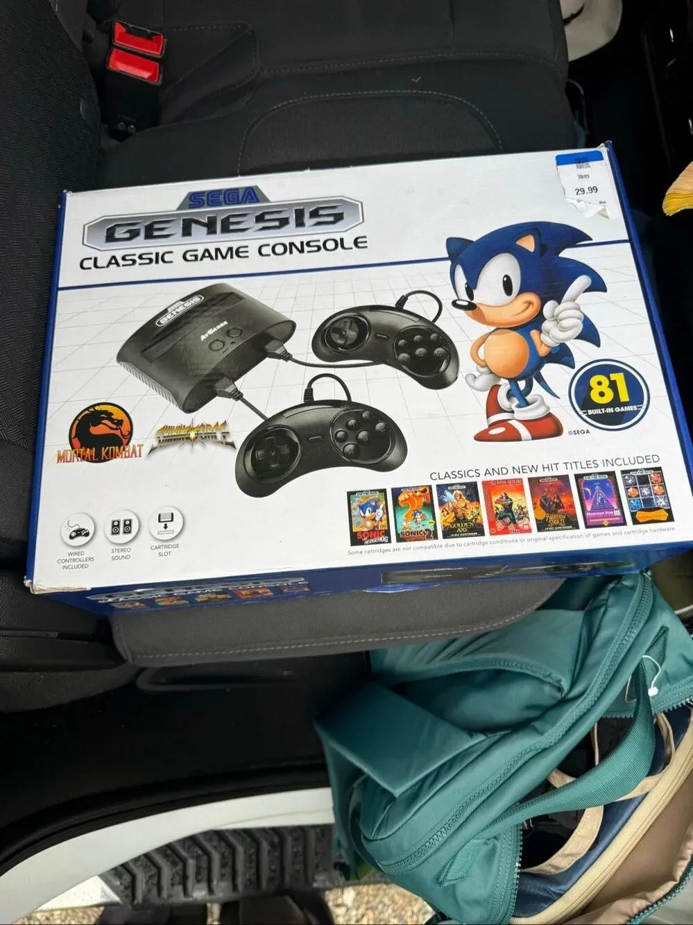 SEGA Genesis Classic Game Console AtGames 81 Built-In Games Complete in Box Test